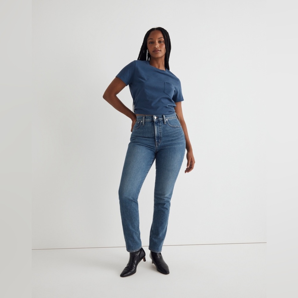 NWOT Madewell Curvy Perfect Vintage Jean Sz 23 broken zipper needs replacement